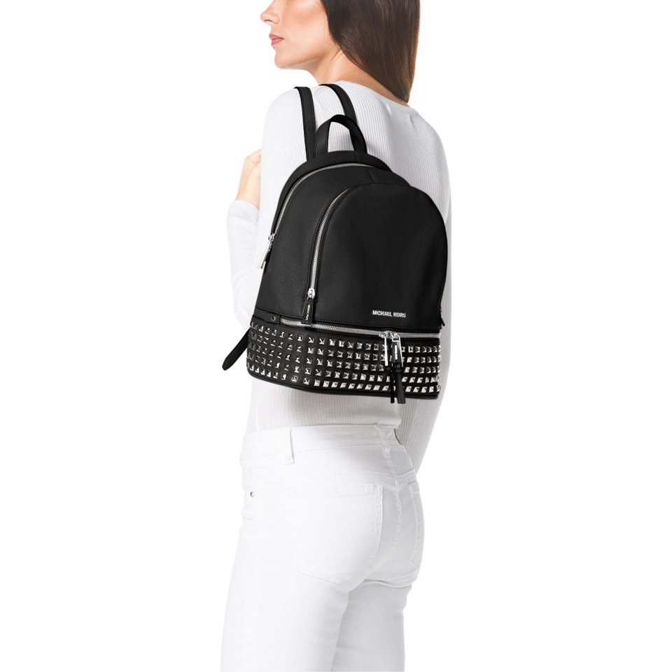 MICHAEL MICHAEL KORS Women's Rhea Studded Zip Backpack - Black