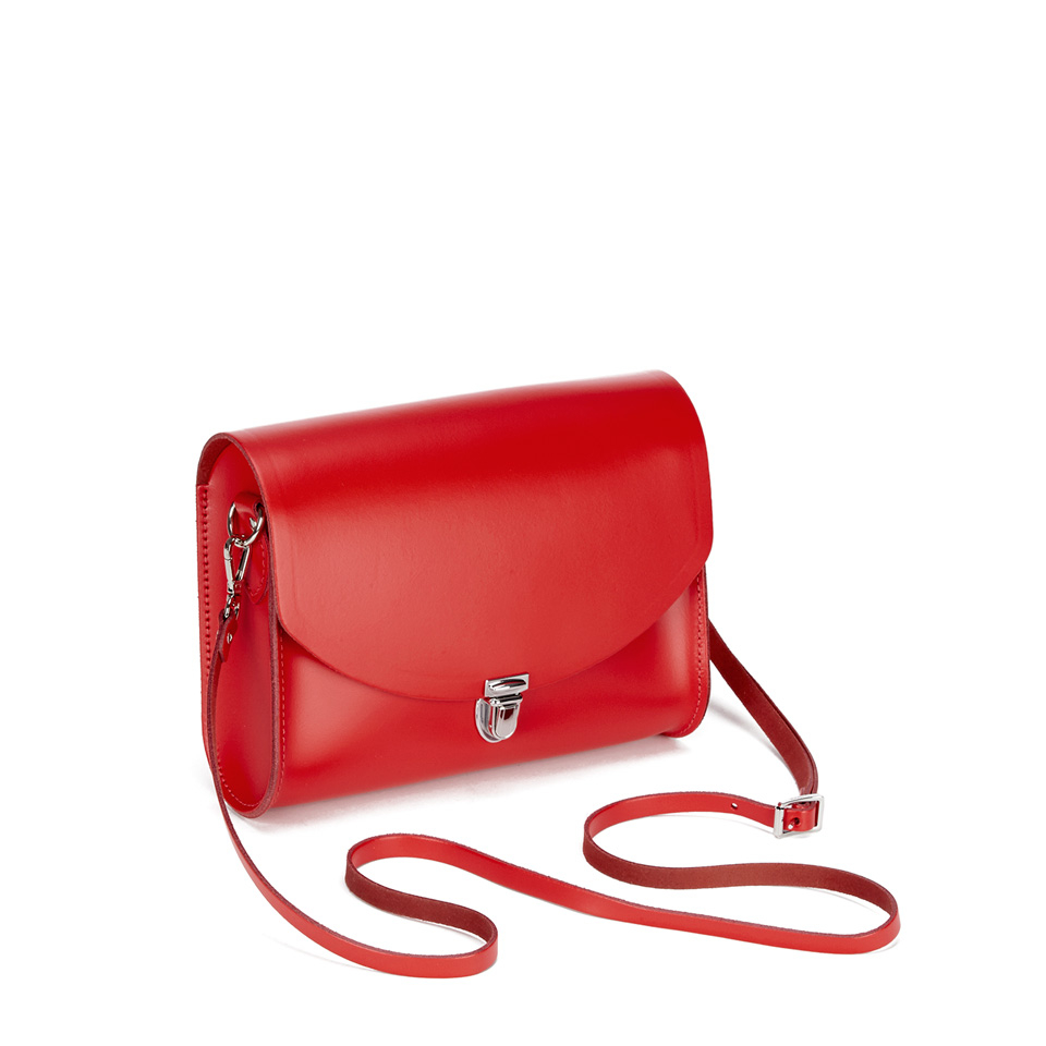 The Cambridge Satchel Company Women's Large Push Lock Cross Body Bag - Monaco Red