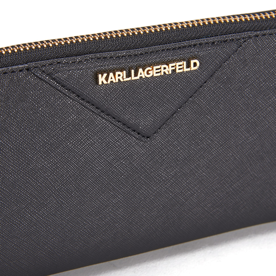 Karl Lagerfeld Women's K/Klassik Zip Around Purse - Black