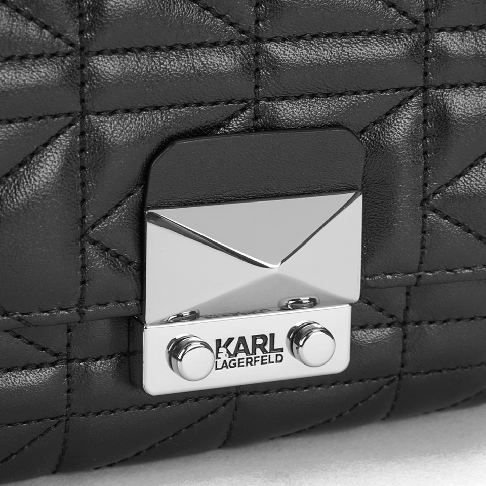 Karl Lagerfeld Women's K/Kuilted Small Purse - Black