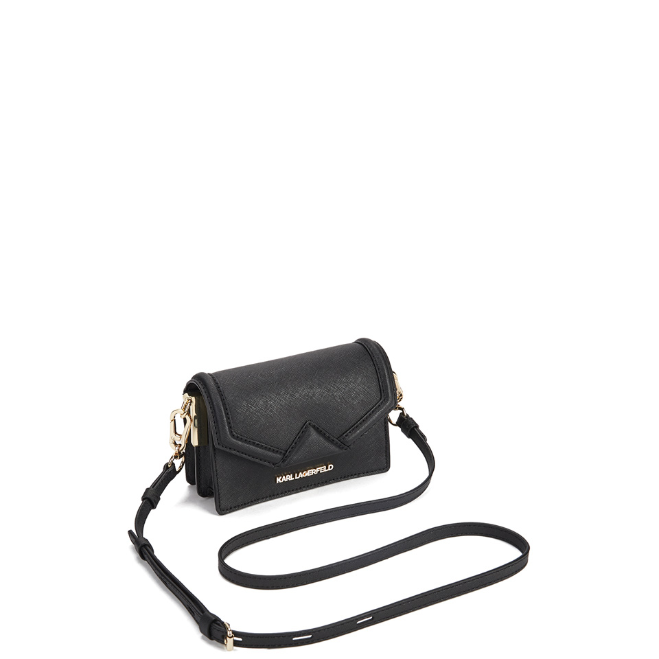 Karl Lagerfeld Women's K/Klassik Super Mini Crossbody Bag - Black