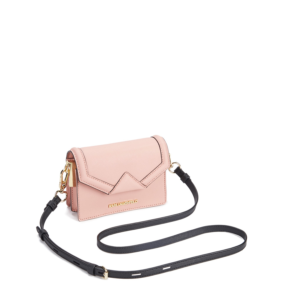 Karl Lagerfeld Women's K/Klassik Super Mini Crossbody Bag - Misty Rose