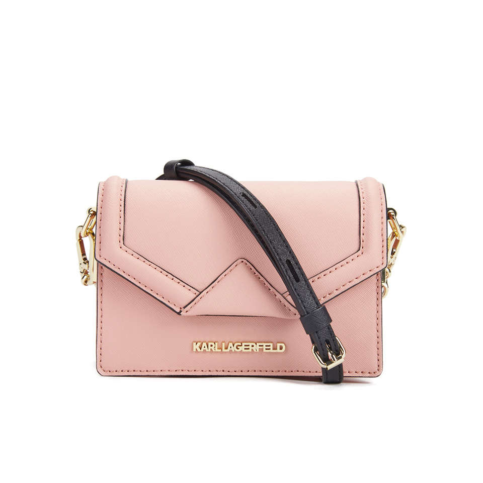 Karl Lagerfeld Women's K/Klassik Super Mini Crossbody Bag - Misty Rose