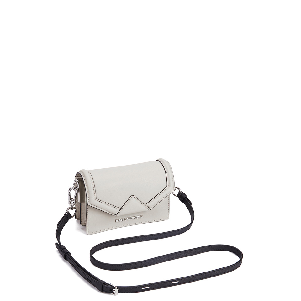 Karl Lagerfeld Women's K/Klassik Super Mini Crossbody Bag - Stone Grey