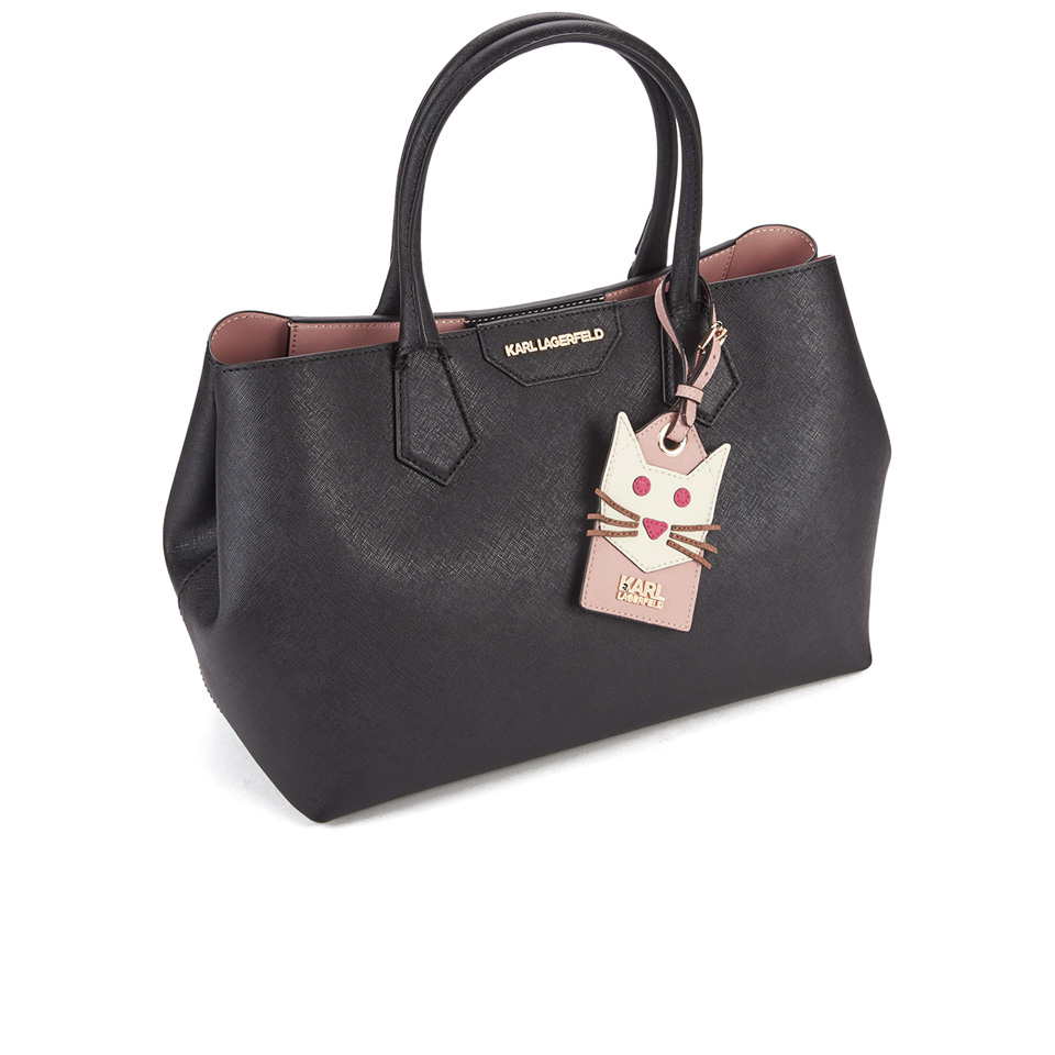 Karl Lagerfeld Women's Small K/Shopper Saffiano Bag - Black
