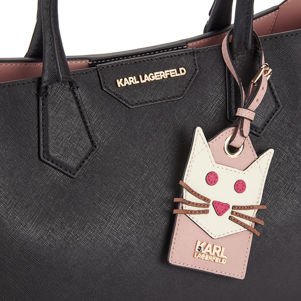Karl Lagerfeld Women's Small K/Shopper Saffiano Bag - Black