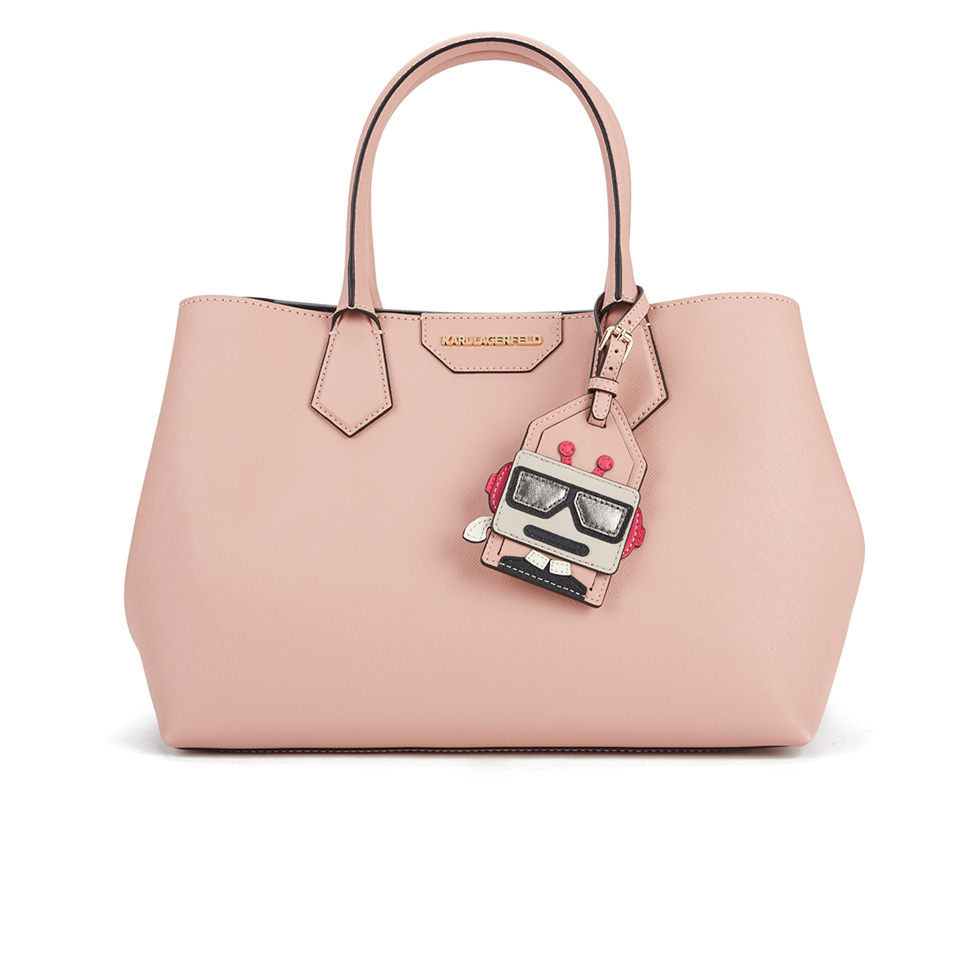 Karl Lagerfeld Women's Small K/Shopper Saffiano Bag- Misty Rose