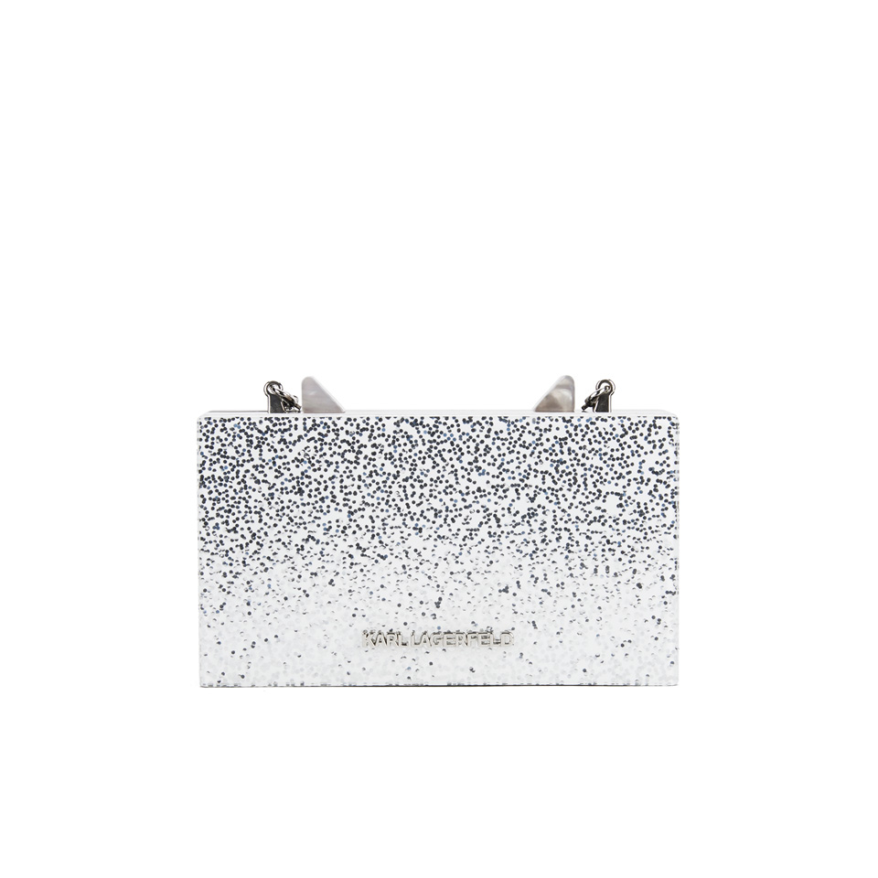 Karl Lagerfeld Art Deco Minaudiere Clutch at FORZIERI