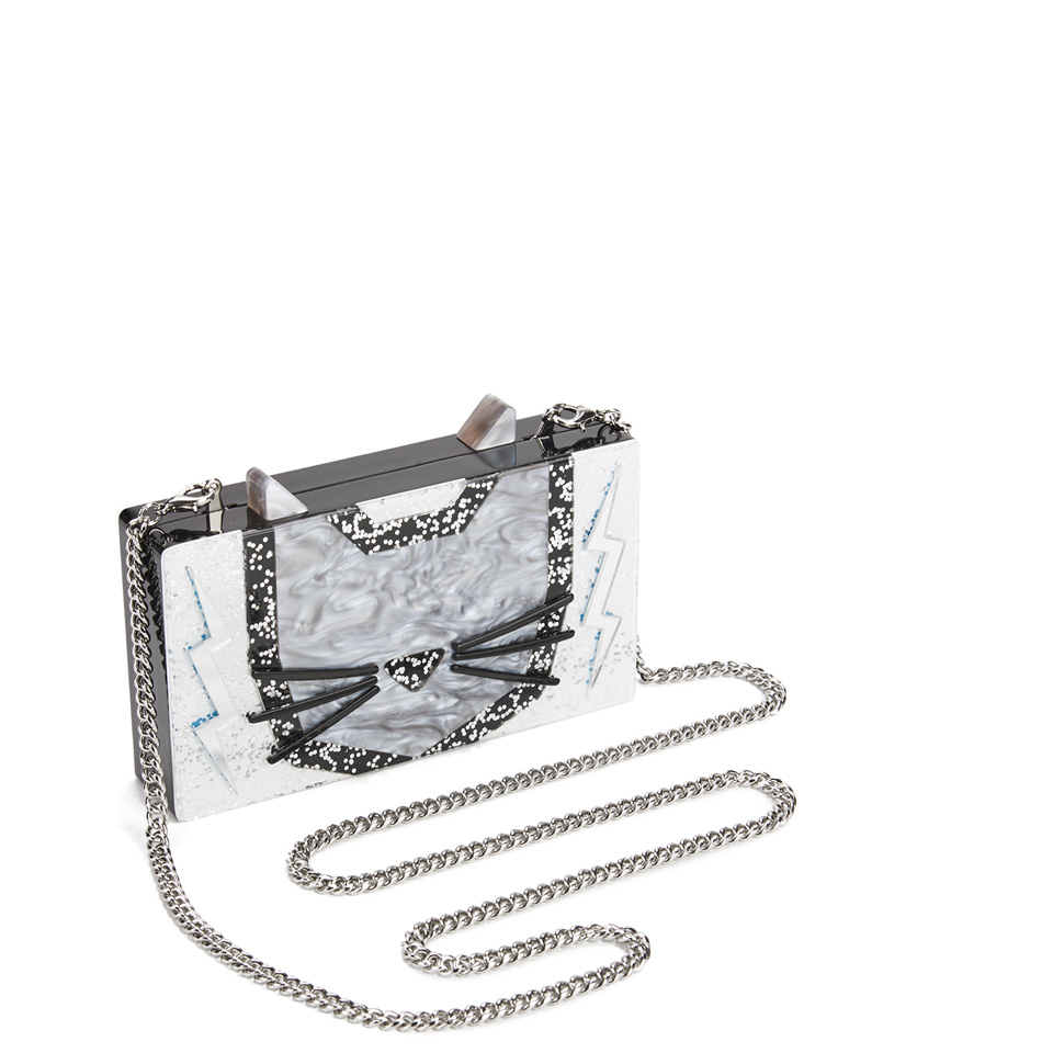 Karl Lagerfeld Art Deco Minaudiere Clutch at FORZIERI