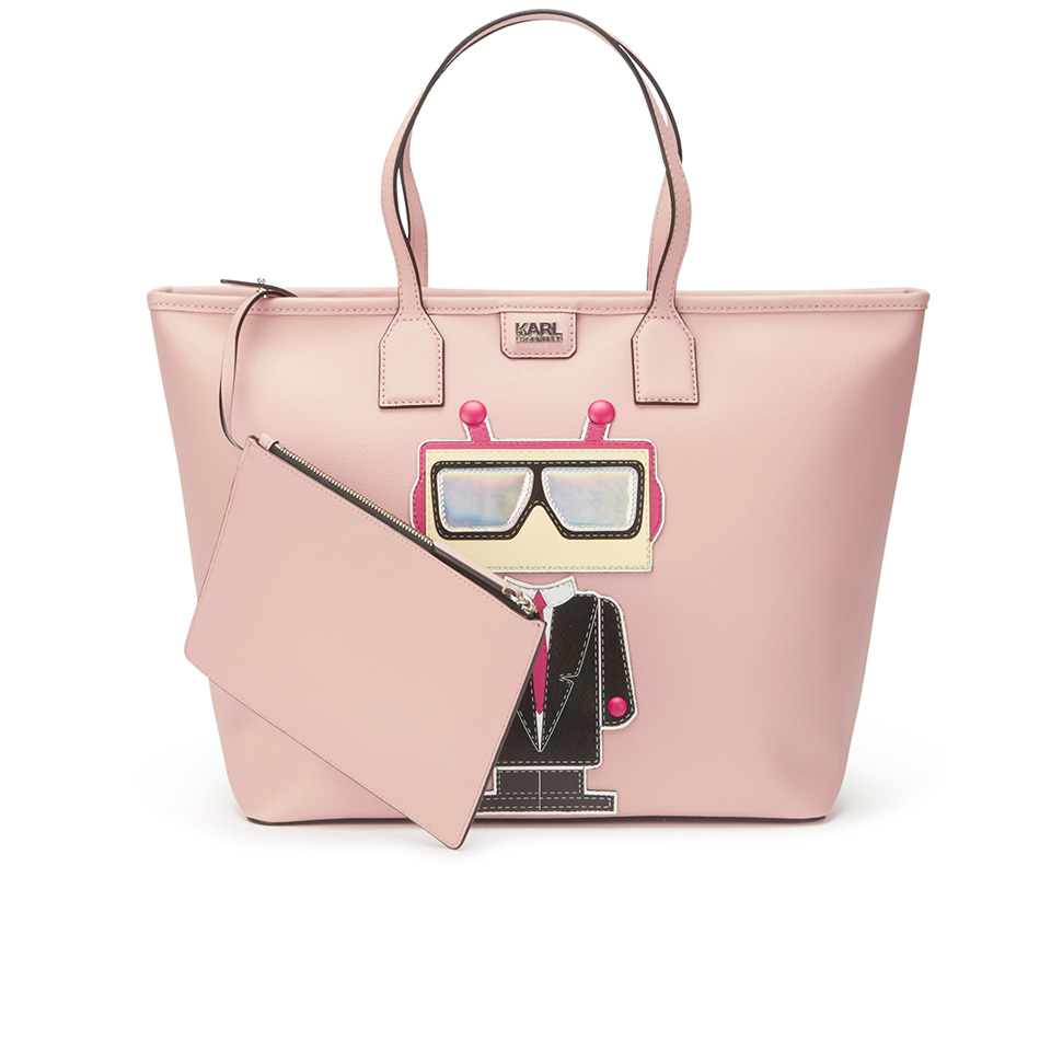 Karl Lagerfeld Women's K/Robot Shopper Karl Misty Bag - Rose