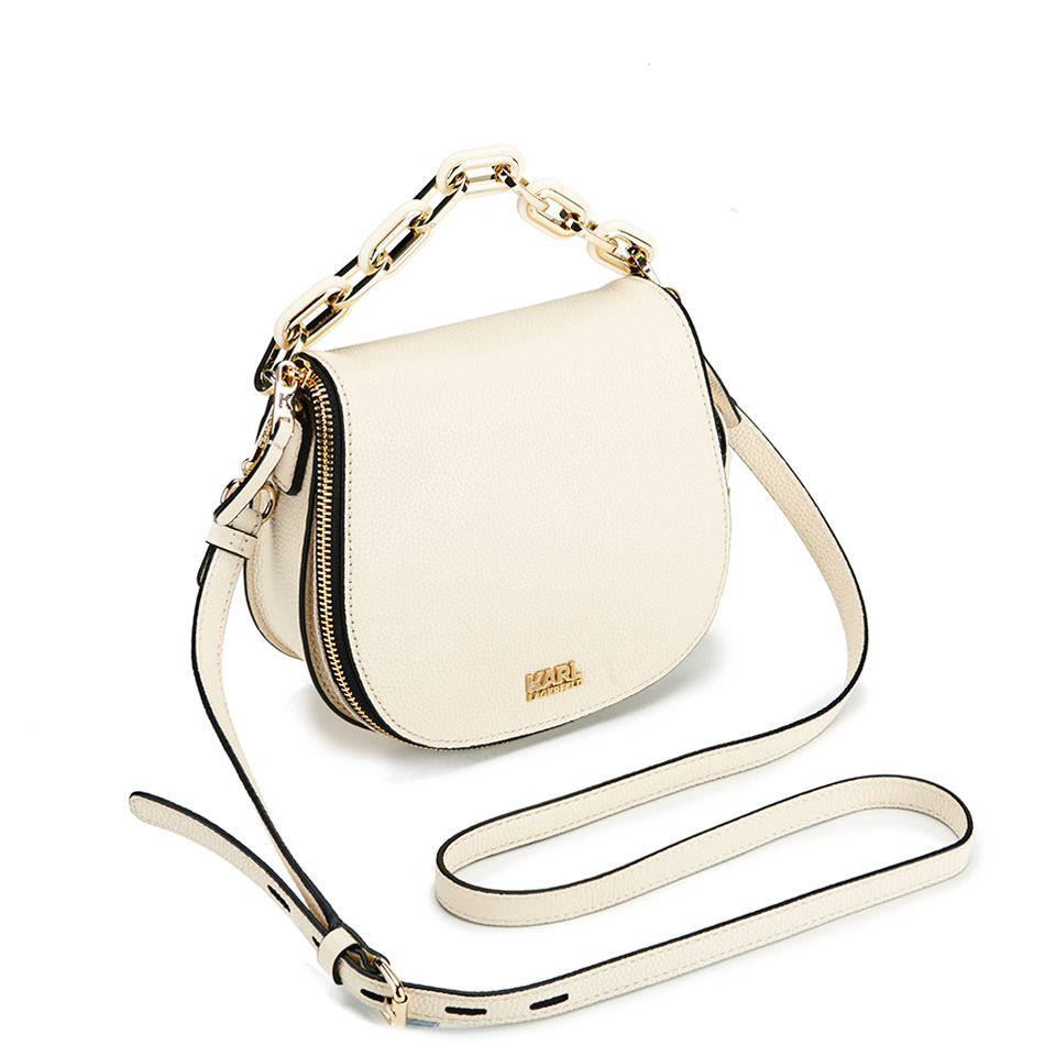 Karl Lagerfeld Women's K/Grainy Satchel Bag - Cream