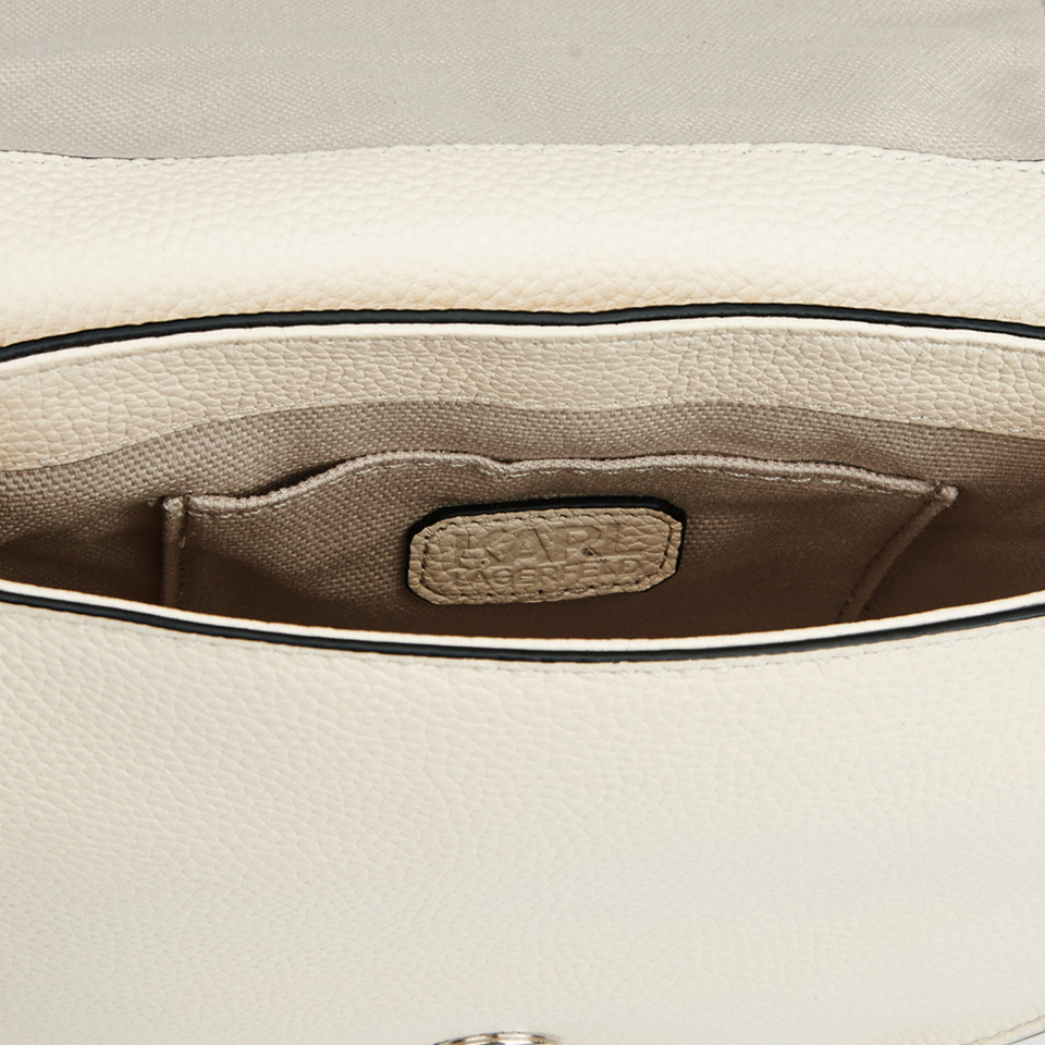 Karl Lagerfeld Women's K/Grainy Satchel Bag - Cream