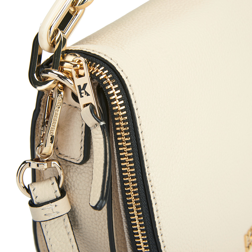 Karl Lagerfeld Women's K/Grainy Satchel Bag - Cream