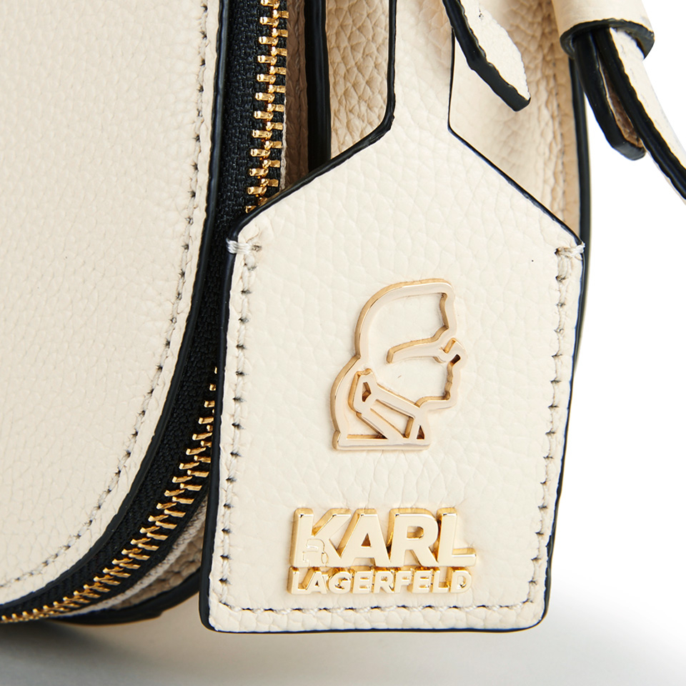 Karl Lagerfeld Women's K/Grainy Satchel Bag - Cream