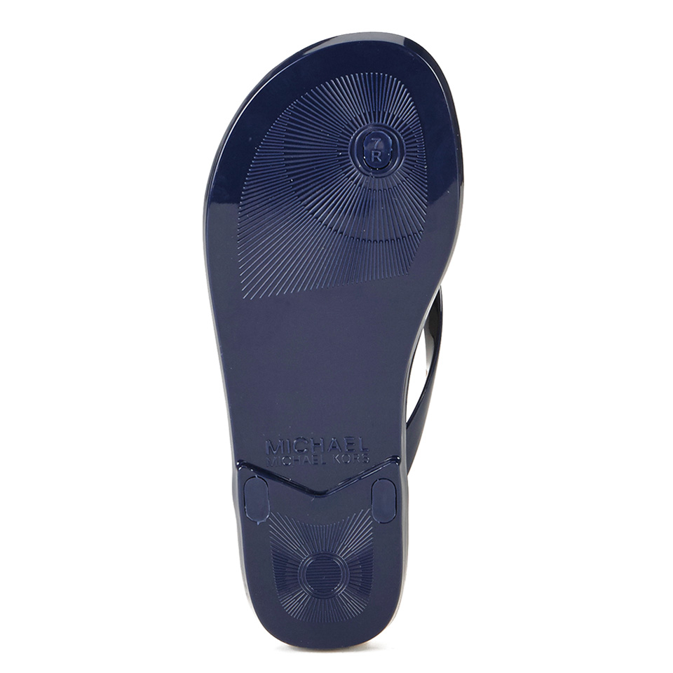 MICHAEL MICHAEL KORS Women s Jet Set MK Jelly Sandals Navy Coggles