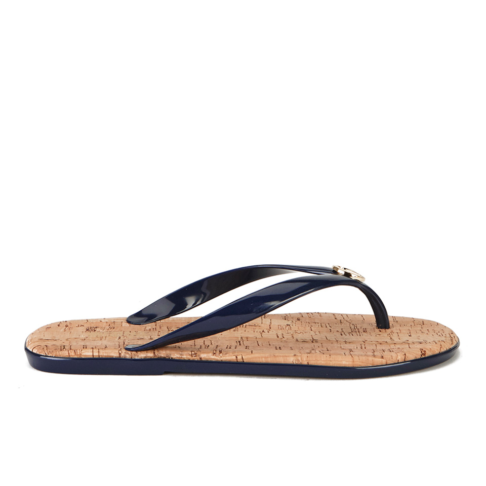 MICHAEL MICHAEL KORS Women s Jet Set MK Jelly Sandals Navy Coggles