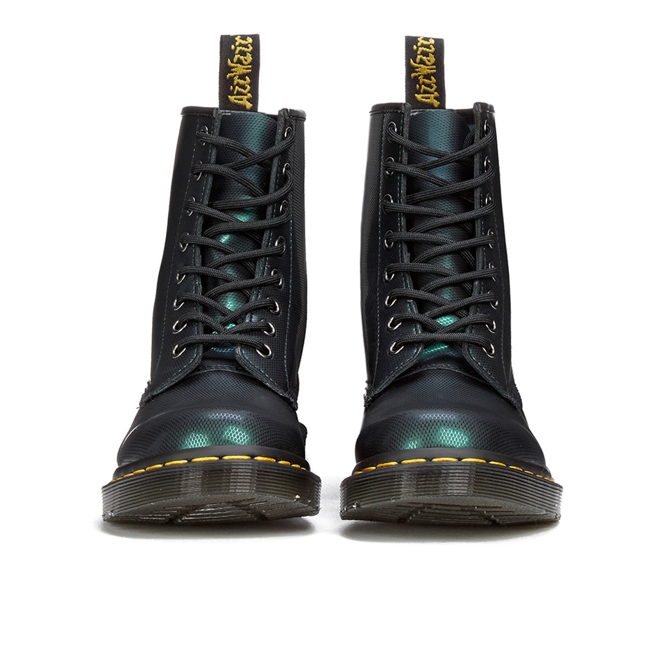 1460 Smooth Leather Lace Up Boots in Green | Dr. Martens