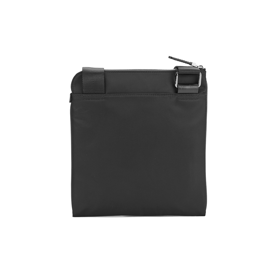 HUGO Men's Digital Zip Crossbody Bag - Black