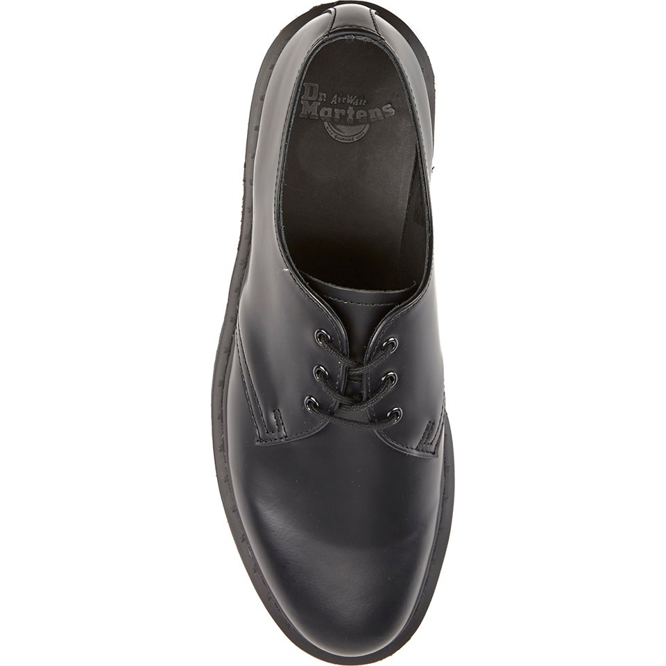 Martens Shoes Mono Black Dr Martens 1461 Mono Homme Martens