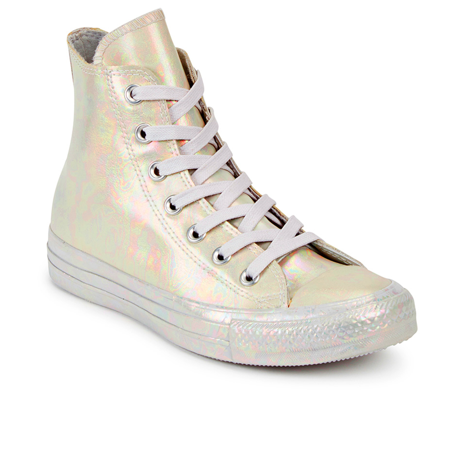 Converse chuck taylor all star bronze metallic rubber trainers top