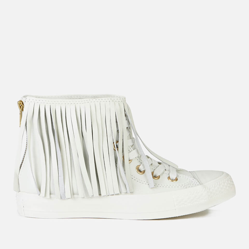 Converse Women s Chuck Taylor All Star Premium Leather Fringe Hi