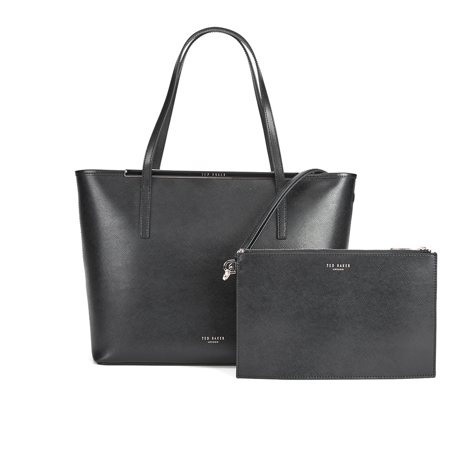 Ted Baker Women's Celiaa Pop Clutch Large Crosshatch Shopper Bag - Black