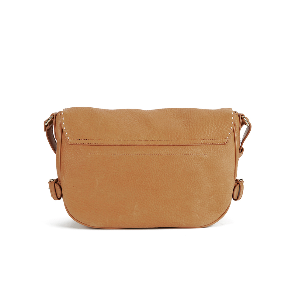 Ted Baker Women's Reagan Stab Stitch Leather Shoulder Bag - Tan