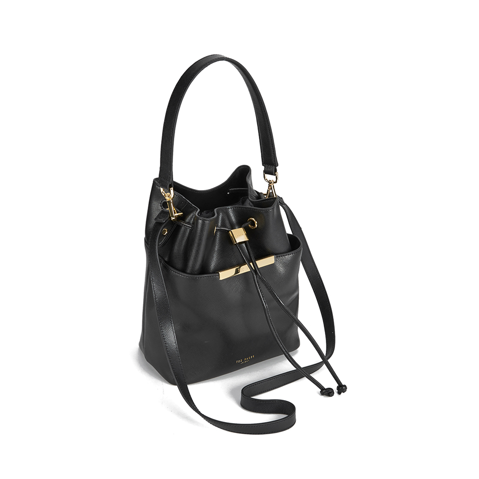 Ted Baker Women's Adrene Large Metal Bar Bucket Bag - Black