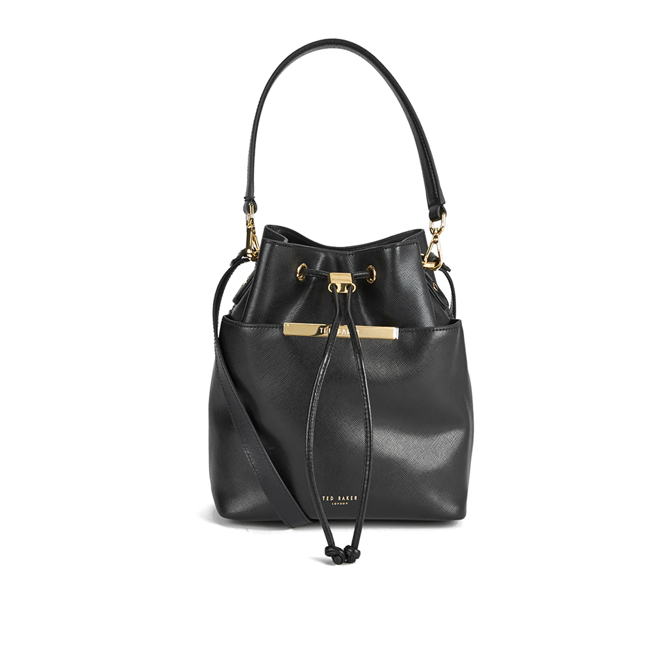 Ted Baker Women's Adrene Large Metal Bar Bucket Bag - Black
