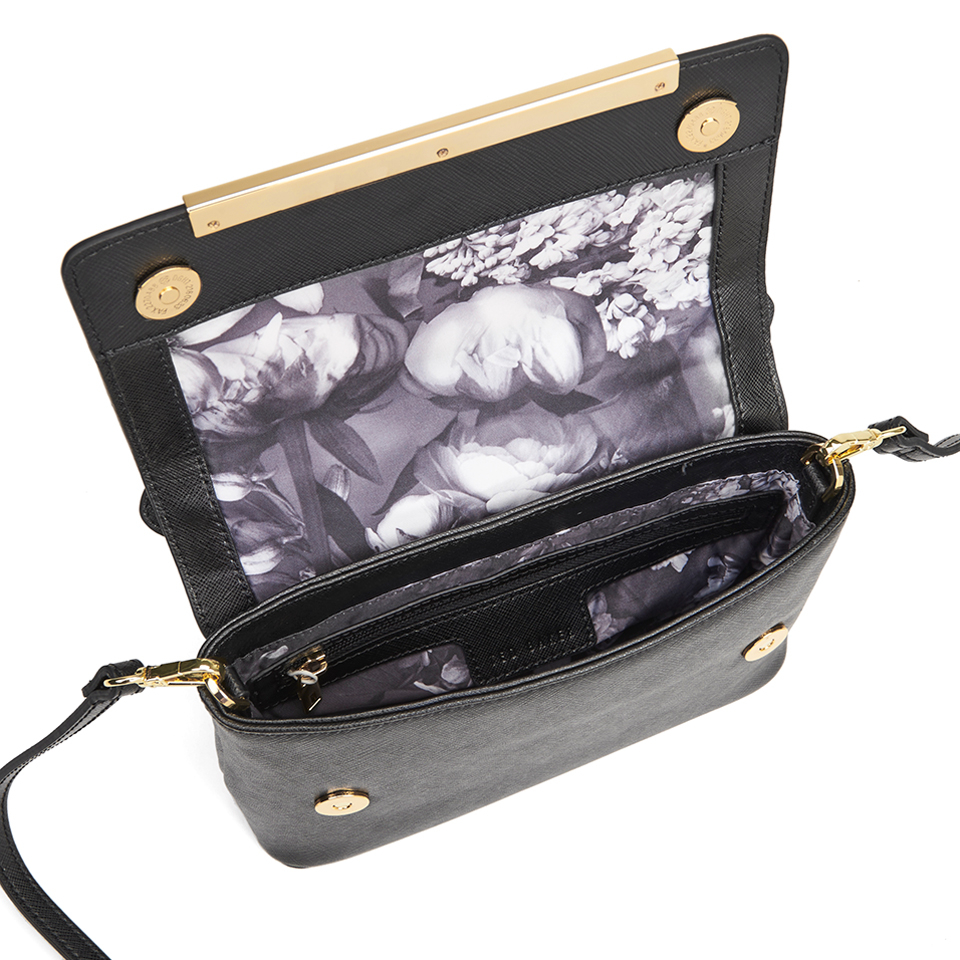Ted Baker Women's Irena Pop Up Handle Leather Crossbody Bag - Black