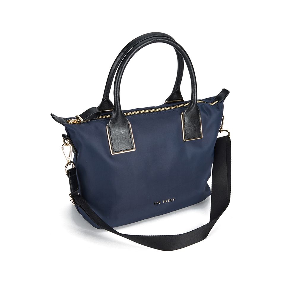 Ted Baker Women's Lizziy Plain Nylon Small Shopper Bag - Navy