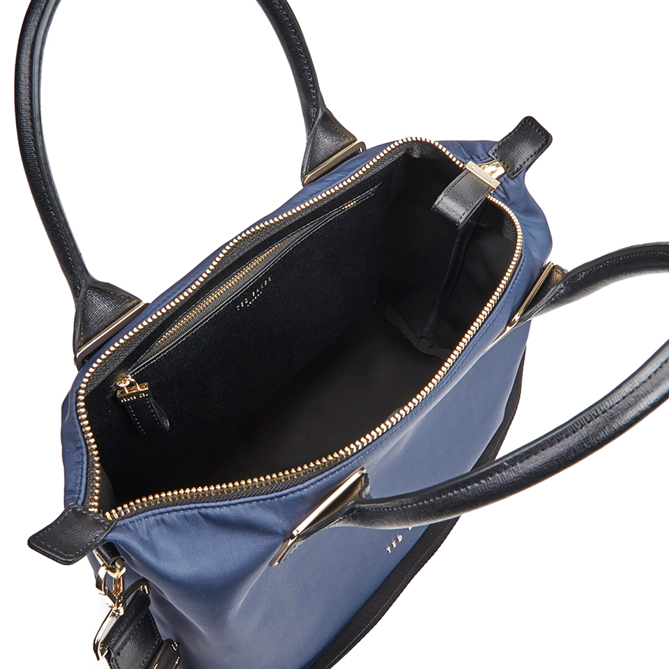 Ted Baker Women's Lizziy Plain Nylon Small Shopper Bag - Navy