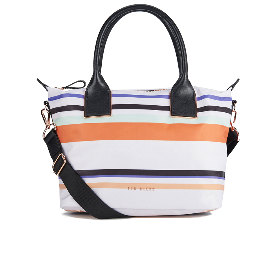Ted Baker Women's Senley Tribal Stripe Nylon Small Tote Bag - Lilac