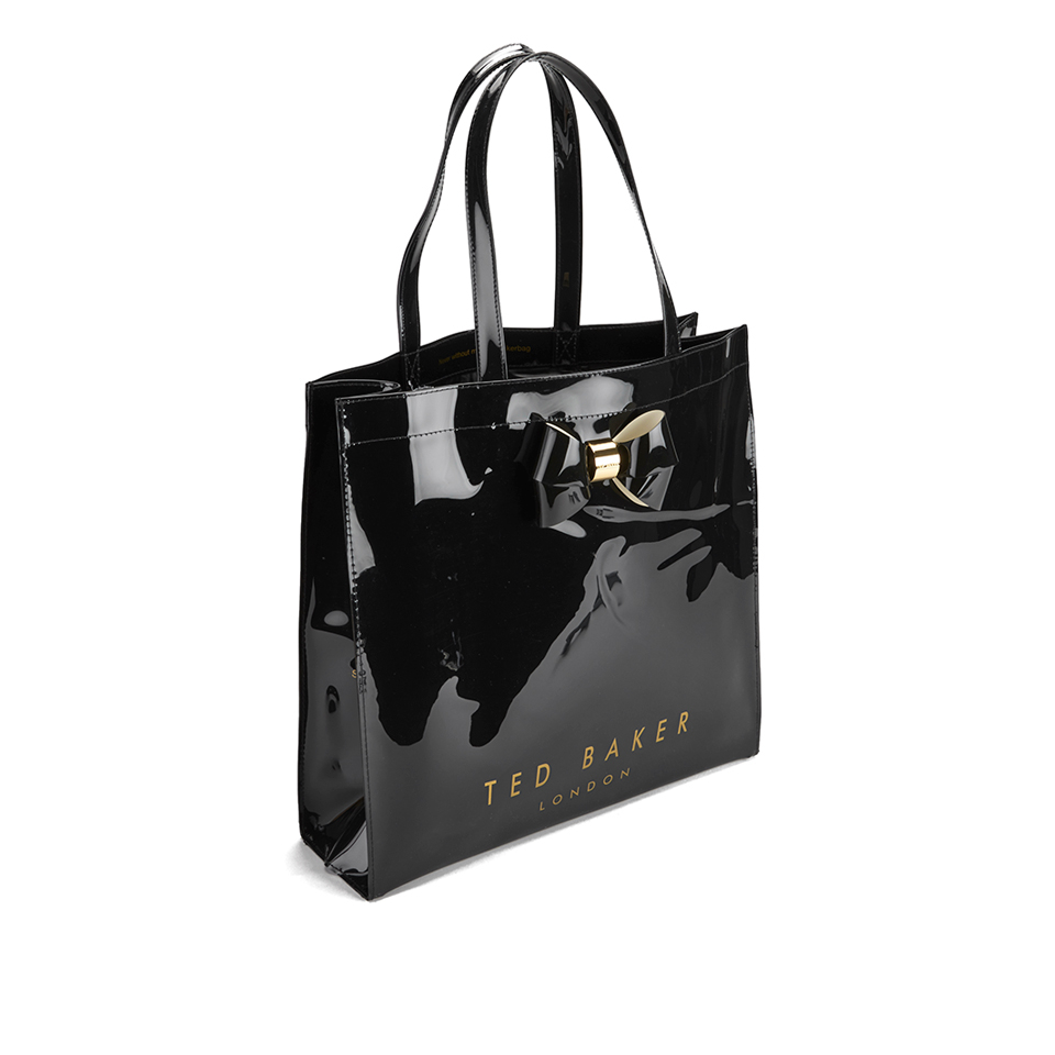 Ted Baker Women s Sumacon Plain Bow Large Icon Shopper Bag Black