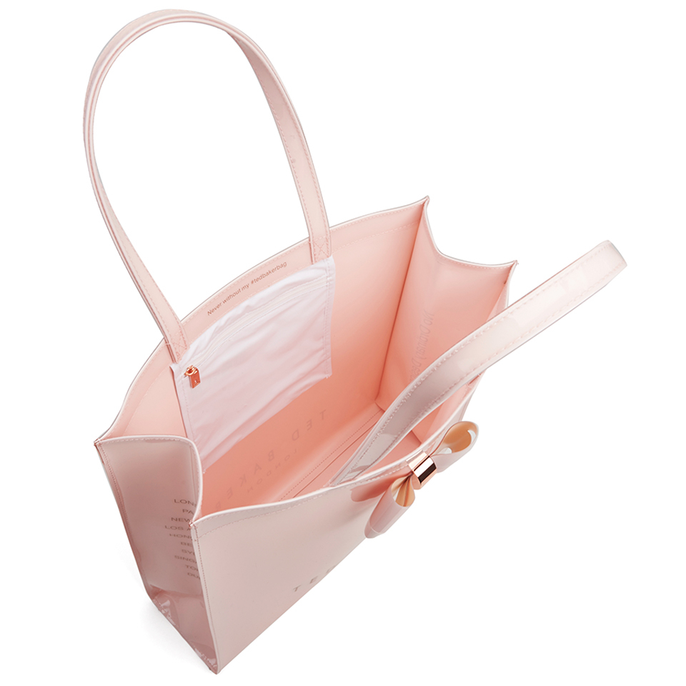 Ted Baker Women's Sumacon Plain Bow Large Icon Shopper Bag - Baby Pink