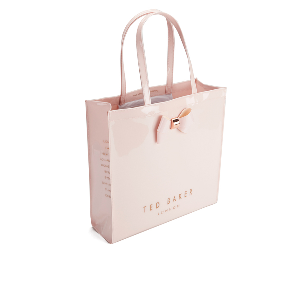 Ted Baker Women's Sumacon Plain Bow Large Icon Shopper Bag - Baby Pink