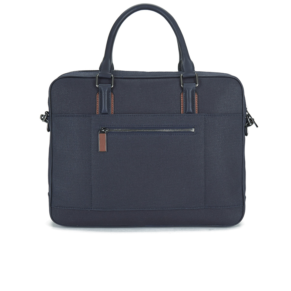 Ted Baker Men's Snowdor Canvas and Leather Document Bag - Navy