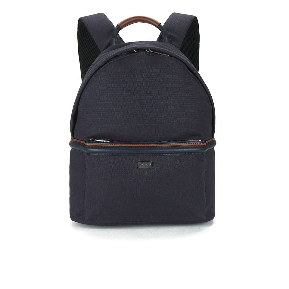 Ted Baker Men's Brandor Canvas and Leather Backpack - Navy