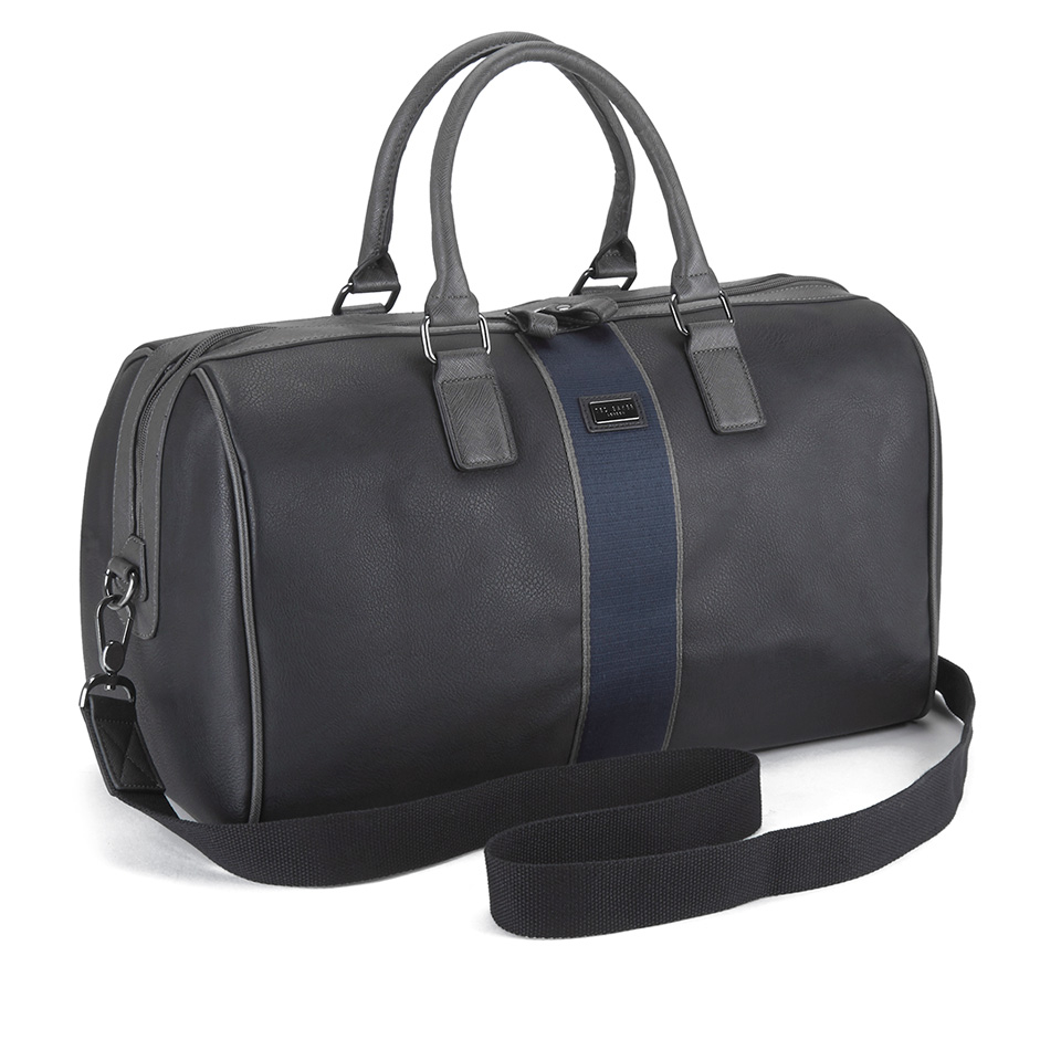 Ted Baker Men's Vertica Striped Webbing Holdall Bag - Black