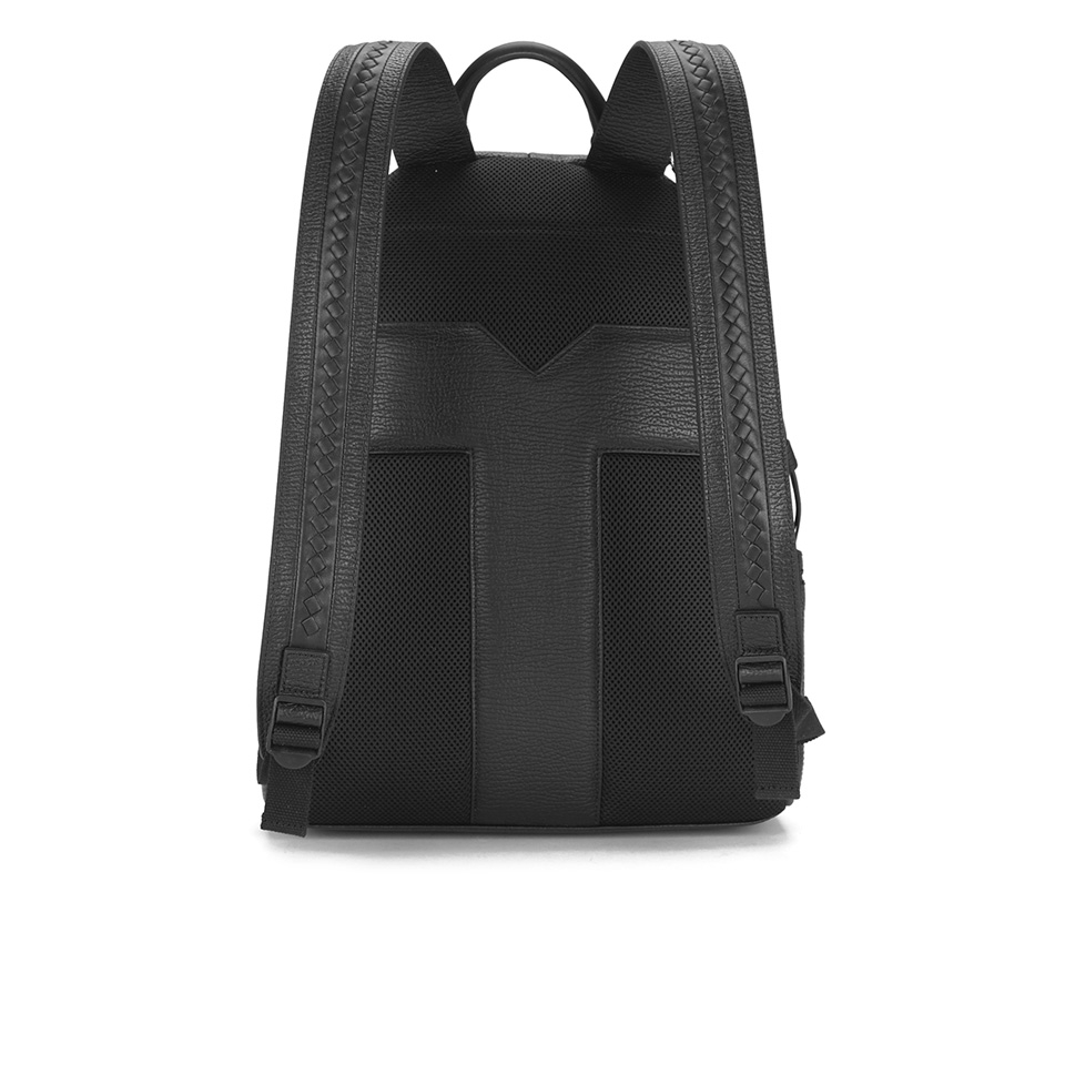 Ted Baker Men's Heyriko Woven Leather Backpack - Black