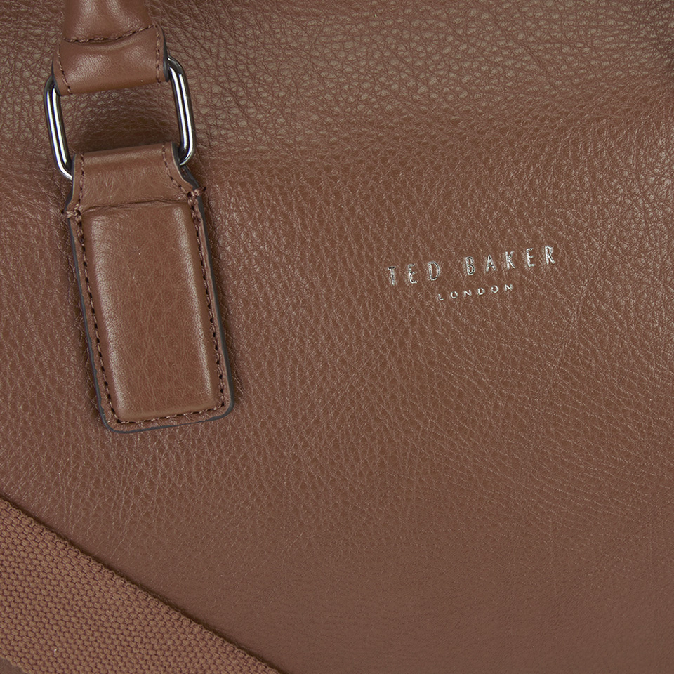 Ted Baker Men's Shalala Raised Edge Leather Holdall Bag - Tan