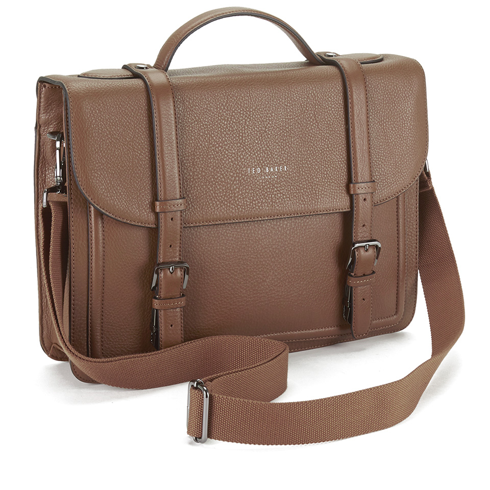 Ted Baker Men's Jagala Raised Edge Leather Satchel - Tan