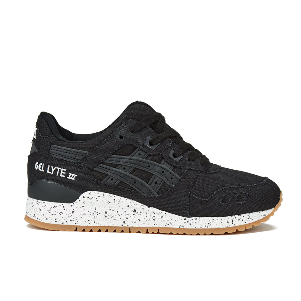 Asics black shop gum sole