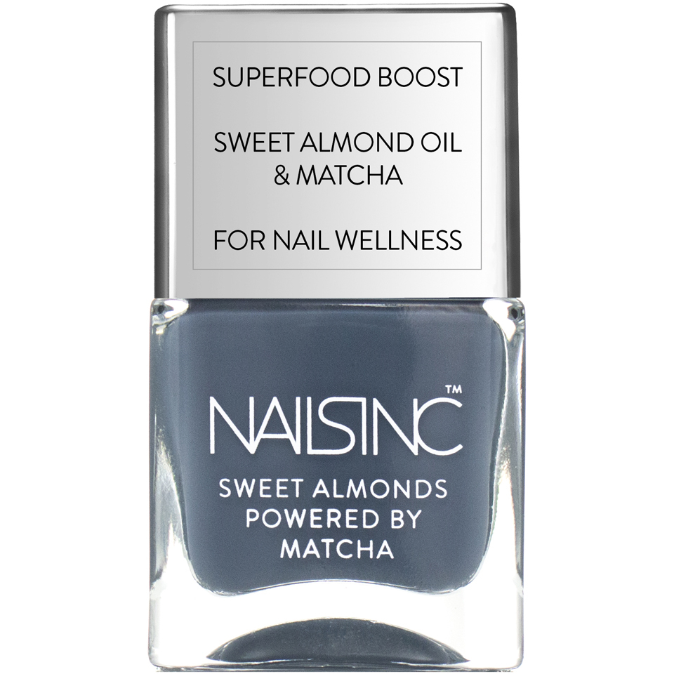 nails inc. Powered by Matcha Gloucester Gardens Sweet Almond Nail Varnish 14ml