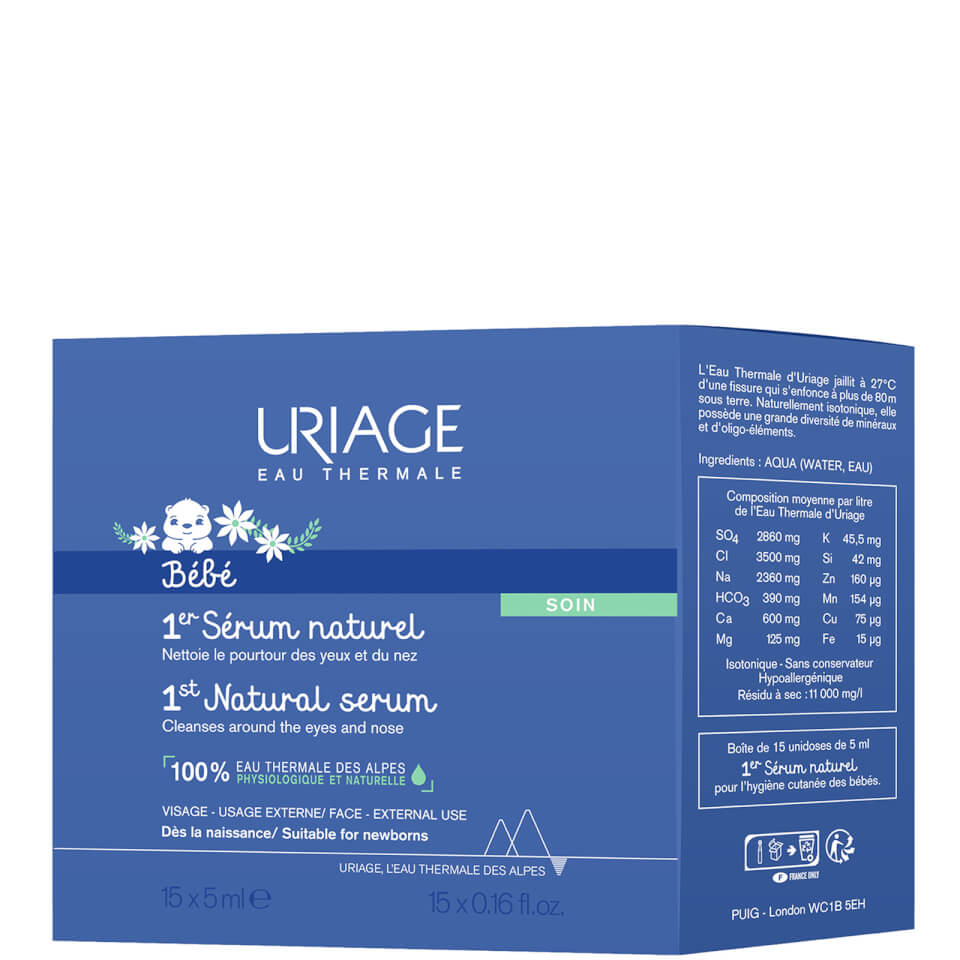 Uriage Natural Decongestant Spray for Eyes and Nose (8 x 5ml)
