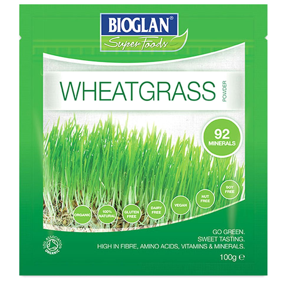 Polvo de hierba de trigo de superalimentos Superfoods Supergreens de Bioglan - 100 g