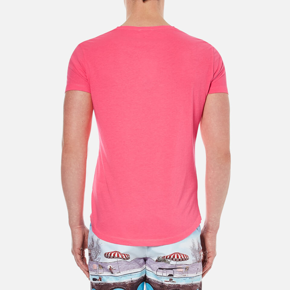 Orlebar Brown Men's Obv V Neck T-Shirt - Carmine