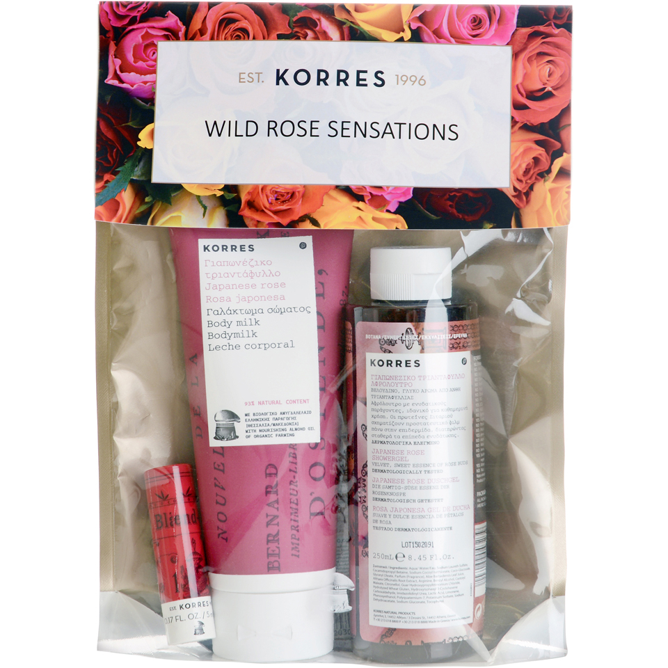 Kit Wild Rose Sensations de KORRES (Vale 26 £)