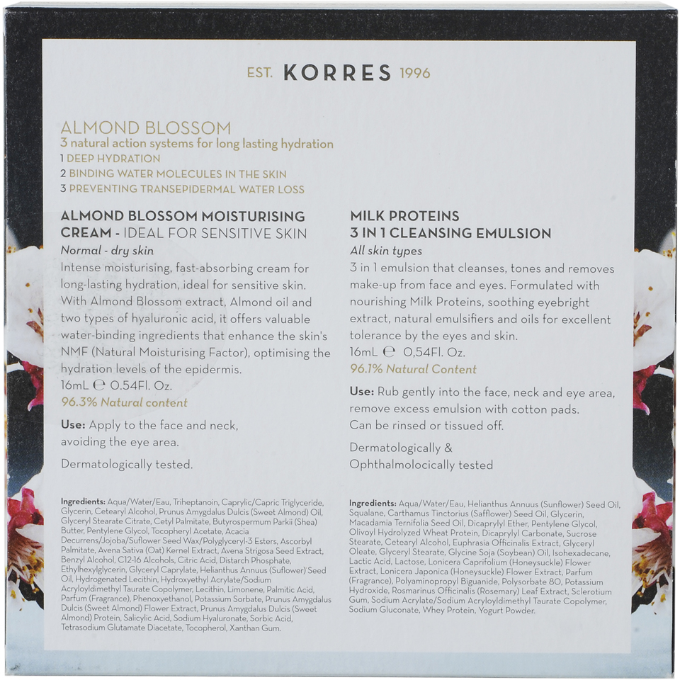 KORRES Almond Blossom Moisturising Mini Collection 2 x 16ml