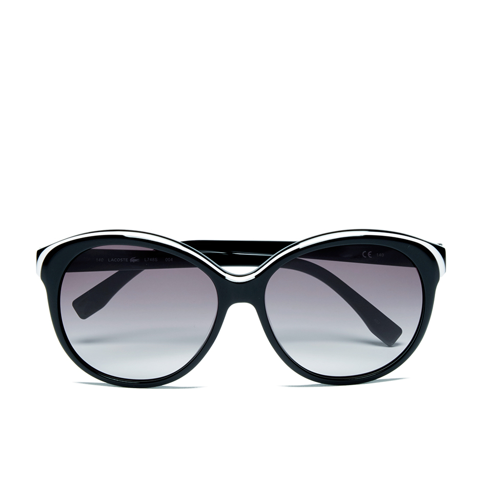 Lacoste Women's Round Sunglasses - White/Black